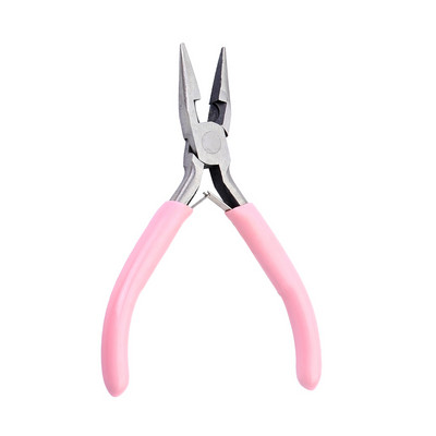 Fenrry 4 fajta 4,8 hüvelykes mini tűfogó, kerek hajlított tű orrvágó kézi gyöngyfűző szigetelt fogó barkács ékszerekhez