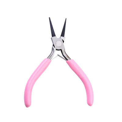 Fenrry 4 fajta 4,8 hüvelykes mini tűfogó, kerek hajlított tű orrvágó kézi gyöngyfűző szigetelt fogó barkács ékszerekhez