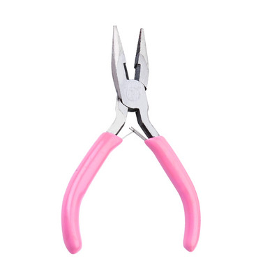 Fenrry 4 fajta 4,8 hüvelykes mini tűfogó, kerek hajlított tű orrvágó kézi gyöngyfűző szigetelt fogó barkács ékszerekhez