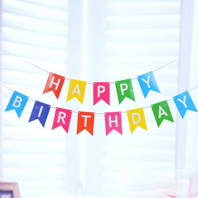 1 gab. Mirdzošs papīrs Daudz laimes dzimšanas dienas reklāmkarogi Garland Karogs Bērnu dzimšanas dienas ballītes noformējums Foto kabīnes ballītes piekārtiem dekoru piederumi