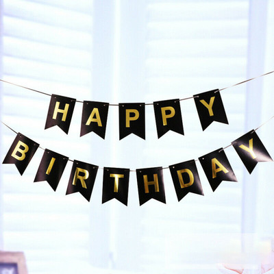 1 gab. Mirdzošs papīrs Daudz laimes dzimšanas dienas reklāmkarogi Garland Karogs Bērnu dzimšanas dienas ballītes noformējums Foto kabīnes ballītes piekārtiem dekoru piederumi