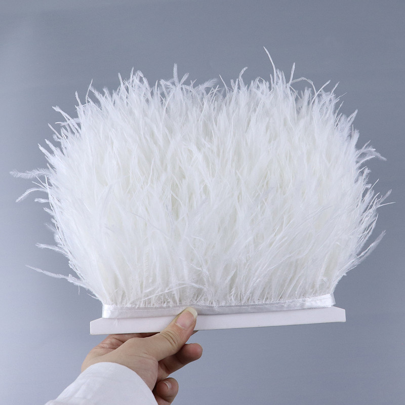 Strucc toll Dísz ruhákhoz Varrás tollak szalagon Esküvői ruha Dekoráció Kézimunka Kiegészítők Tollak Barkács kézműves