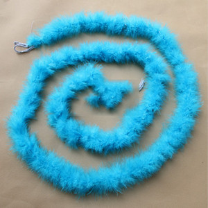 Pureće perje Boa Fluffy Plumas Uže Šal Odjeća Kostimi Vjenčane dekoracije Nastup Ples Nojevo perje Tanak 2 metra