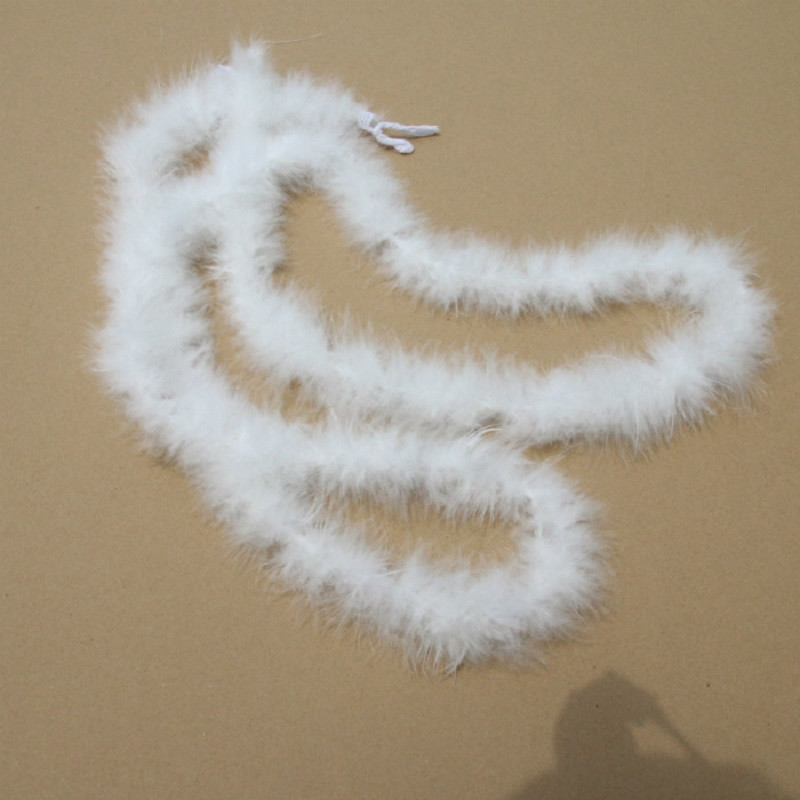 Pureće perje Boa Fluffy Plumas Uže Šal Odjeća Kostimi Vjenčane dekoracije Nastup Ples Nojevo perje Tanak 2 metra