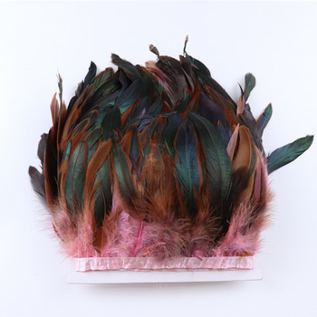 1m Φυσικό Κοτόπουλο Πετεινό Κόκορα Διακοσμητικό Κρόσι 13-18cm Κορδέλα γαλοπούλας Pheasant Plume Ράψιμο Ρούχα Διακοσμητικά πάρτι Χειροτεχνία