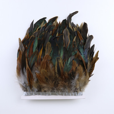 1 m természetes csirke kakas toll díszítő rojt 13-18 cm szalag pulyka fácán tollak díszítés varrás Ruha parti dekoráció kézműves