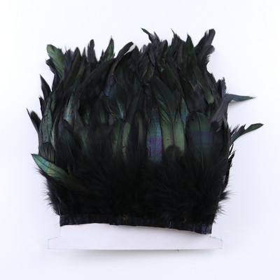 1 m természetes csirke kakas toll díszítő rojt 13-18 cm szalag pulyka fácán tollak díszítés varrás Ruha parti dekoráció kézműves