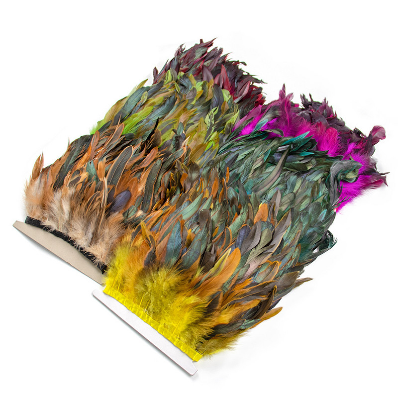 1 m természetes csirke kakas toll díszítő rojt 13-18 cm szalag pulyka fácán tollak díszítés varrás Ruha parti dekoráció kézműves