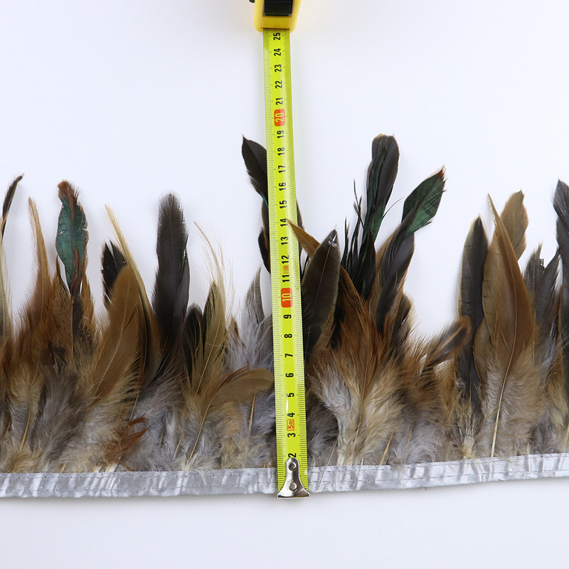 1 m természetes csirke kakas toll díszítő rojt 13-18 cm szalag pulyka fácán tollak díszítés varrás Ruha parti dekoráció kézműves