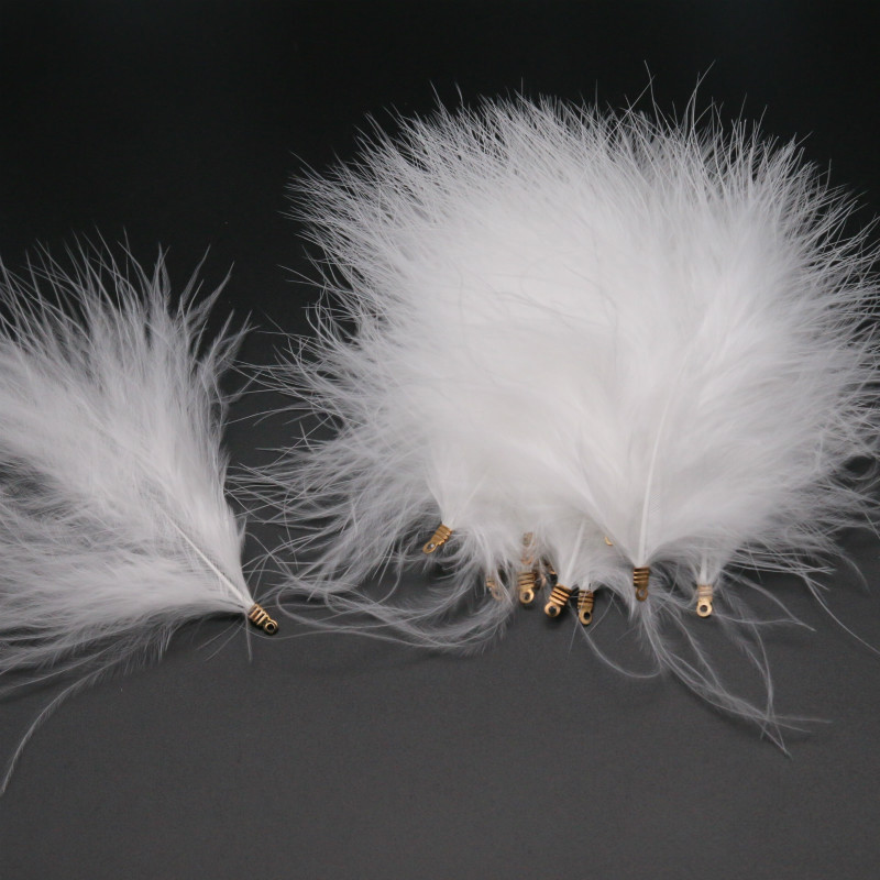 4 collas metāla saspraudes spalva, tītara plumas, pilns samts, DIY, sapņu ķērējs, rotaslietas, kulonu aksesuāri, roku darbs, materiāli, 20 gab.