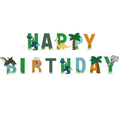 Dzimšanas dienas džungļu ballītes dekors Reklāmkarogs Zoodārzs Safari Tēma Lauva pērtiķis Dinozaurs Dzīvnieks Bunding Papīra Reklāmkarogi Garland Bērniem Zīdaiņu duša