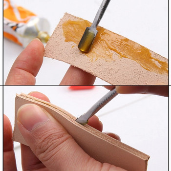Leather Craft Glue Pen от неръждаема стомана Leather Glue Stick Издръжлив и здрав апликатор за лепило Направи си сам занаяти за занаяти, 1 бр.