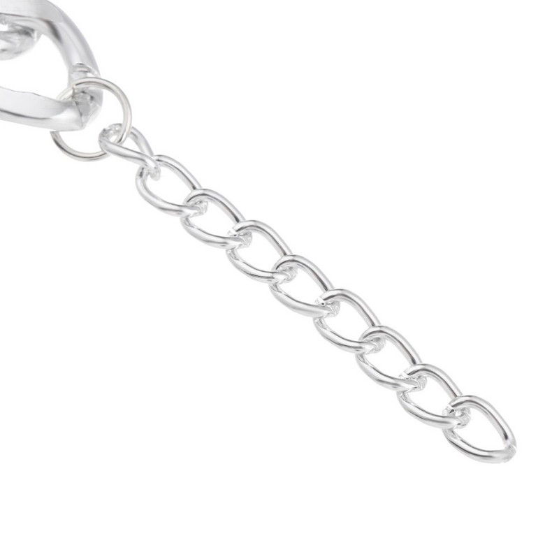 Alumīnija panku zelta sudraba melna suņu ķēdes kakla siksna mājdzīvnieku rotaslietas foto rekvizīti Suņu aksesuāri 28/36/45CM maziem lieliem suņiem