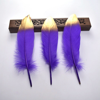 10 db natúr vörös arany toll esküvői tolla kézműves munkákhoz barkácsolás színes ezüst lúdtoll party kiegészítők dekoráció 15-20cm