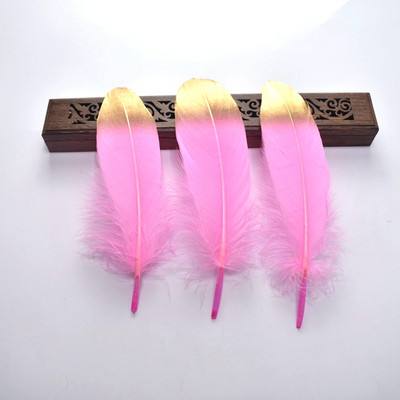 10 db natúr vörös arany toll esküvői tolla kézműves munkákhoz barkácsolás színes ezüst lúdtoll party kiegészítők dekoráció 15-20cm