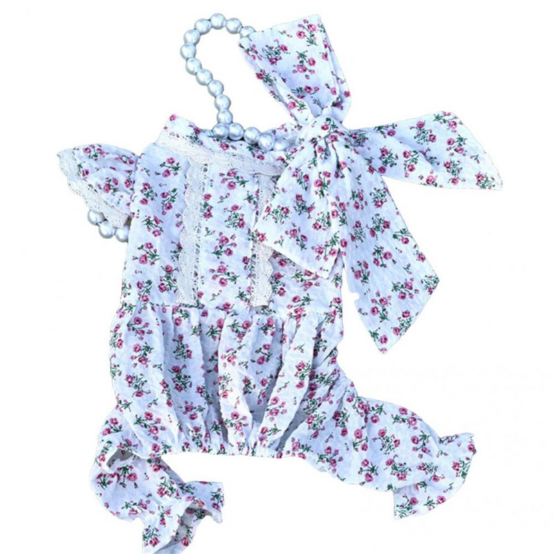 Skaisti vasaras kaķēnu apģērbi Suņu tērpi Mājdzīvnieku apģērbi Izsmalcināti izstrādāti Bowknot