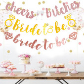 1 szett menyasszony zászlós rózsa arany szál zászlók a legénybúcsúhoz leánybúcsúhoz menyasszonyi zuhany eljegyzési parti esküvői zuhanyhoz