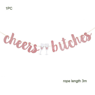 1 szett menyasszony zászlós rózsa arany szál zászlók a legénybúcsúhoz leánybúcsúhoz menyasszonyi zuhany eljegyzési parti esküvői zuhanyhoz