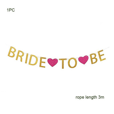 1 szett menyasszony zászlós rózsa arany szál zászlók a legénybúcsúhoz leánybúcsúhoz menyasszonyi zuhany eljegyzési parti esküvői zuhanyhoz