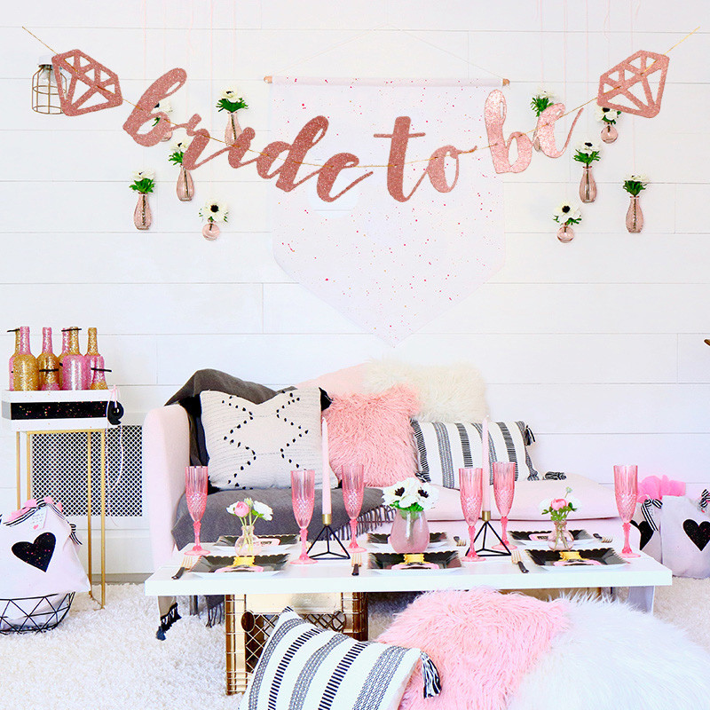 1 szett menyasszony zászlós rózsa arany szál zászlók a legénybúcsúhoz leánybúcsúhoz menyasszonyi zuhany eljegyzési parti esküvői zuhanyhoz