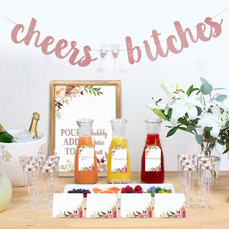 1 szett menyasszony zászlós rózsa arany szál zászlók a legénybúcsúhoz leánybúcsúhoz menyasszonyi zuhany eljegyzési parti esküvői zuhanyhoz