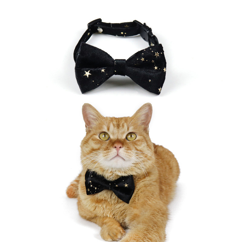 Samta Bowknot Kaķa kaklasiksna Drošības sprādze kucēnam Čivavas Yorkie Kaklarota Regulējams Kaķēns Trusis Bowtie mājdzīvnieku piederumi