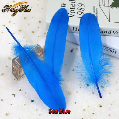 Dabīgas zosu spalvas, 15-20 cm krāsainas gulbja spalvas kāzu ballītei, mājas dekorēšana, amatniecība, rotaslietas, aksesuāri