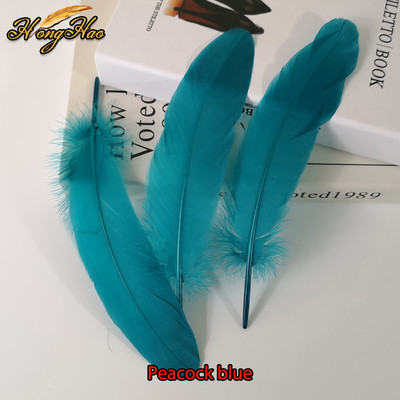 Dabīgas zosu spalvas, 15-20 cm krāsainas gulbja spalvas kāzu ballītei, mājas dekorēšana, amatniecība, rotaslietas, aksesuāri