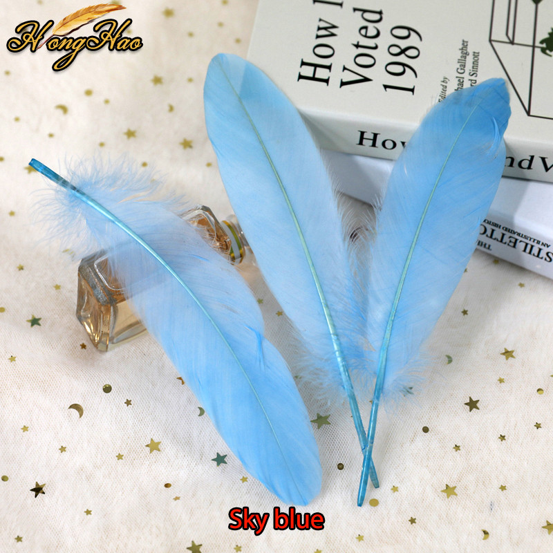 Dabīgas zosu spalvas, 15-20 cm krāsainas gulbja spalvas kāzu ballītei, mājas dekorēšana, amatniecība, rotaslietas, aksesuāri