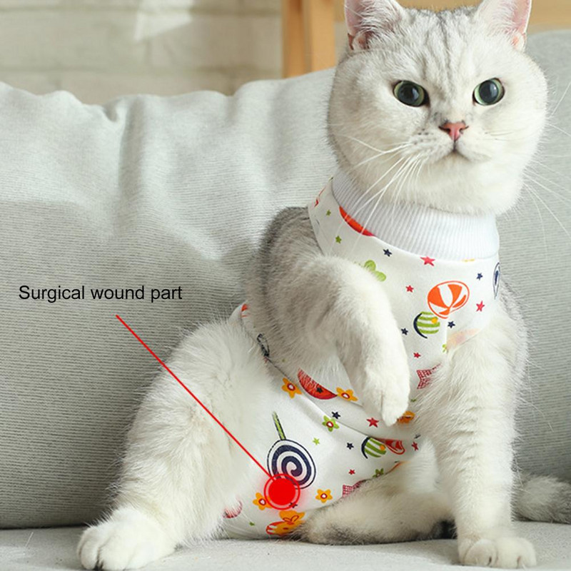 Mājdzīvnieku krekls ar plašu pielietojumu mājdzīvnieku atjaunošanas uzvalks Izturīgs, smalks trikotāžas apģērbs mājdzīvnieku atjaunošanai