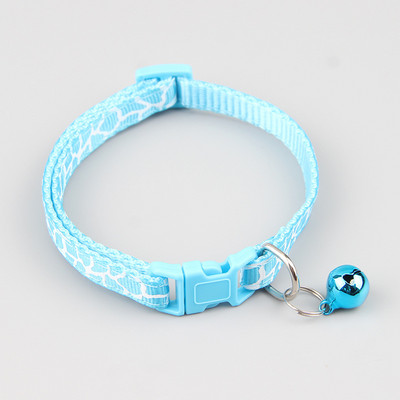 Kaķa kaklasiksna Krāsaina karikatūra Druka Kaķi kucēnu kaklasiksna ar zvaniņiem Regulējama neilona sprādzes kaklasiksnas Mājdzīvnieki Suņi Kakls Kaķu aksesuāri