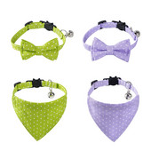 Jauki Bowknot Kaķu apkakles Punktu raksts Mājdzīvnieki Priekšautiņi Regulējami Kaķēnu Kaklarota Taurītes Drošības Sprādzes Kucēnam Čivavas Bandanas piederumi
