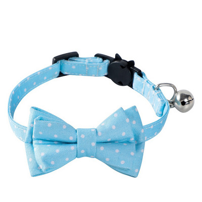 Jauki Bowknot Kaķu apkakles Punktu raksts Mājdzīvnieki Priekšautiņi Regulējami Kaķēnu Kaklarota Taurītes Drošības Sprādzes Kucēnam Čivavas Bandanas piederumi