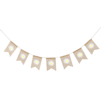 Banner de in Primavara Petrecere Ghirlanda Bunting Decoratiuni Floare Retro Trage Steagul