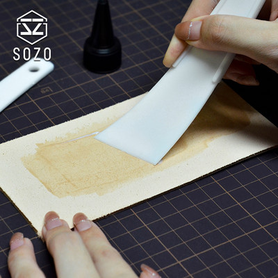 SOZO Plastic Gumming Board DIY Handmade Leathercraft Tools Gumming Easily & Make Glue Thin Auxiliary Glue Application