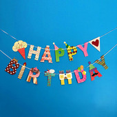 Džungļu dzīvnieku karogs Reklāmkarogs Meža vāvere Ezis Kaķis Lapsa Papīrs Garland Baby Shower Bērniem Daudz laimes dzimšanas dienā ballītes dekors