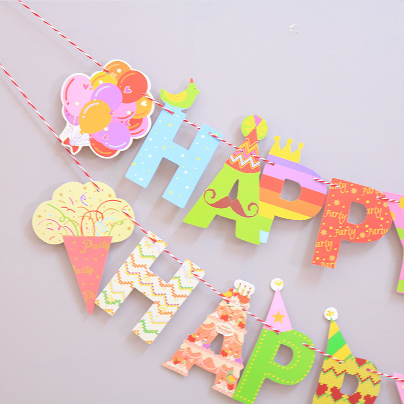 Džungļu dzīvnieku karogs Reklāmkarogs Meža vāvere Ezis Kaķis Lapsa Papīrs Garland Baby Shower Bērniem Daudz laimes dzimšanas dienā ballītes dekors