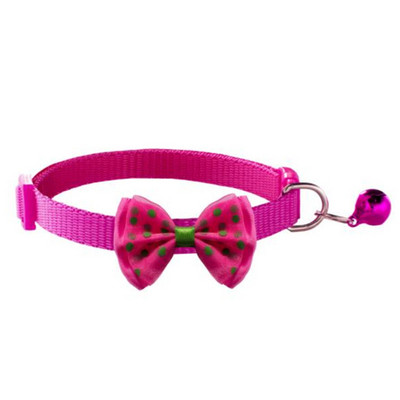 Kisállat-kiegészítők Kutya macska nyakörv Csipke csengő színes pöttyök mintás állítható nyakörvek kiskutya cicához barkácsolj kis állat