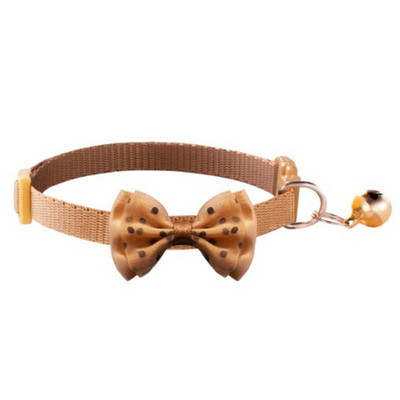 Kisállat-kiegészítők Kutya macska nyakörv Csipke csengő színes pöttyök mintás állítható nyakörvek kiskutya cicához barkácsolj kis állat
