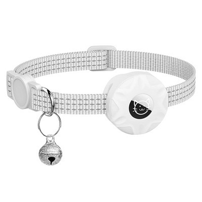 Mājdzīvnieku kaklasiksna gaisa etiķetēm Triecienizturīgs un ūdensnecaurlaidīgs aizsargājošs turētājs GPS izsekotājiem, kas spīd tumsā, piemērots maziem suņiem