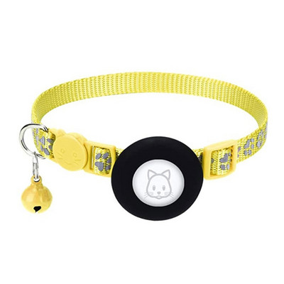 Mājdzīvnieku kaklasiksna gaisa etiķetēm Triecienizturīgs un ūdensnecaurlaidīgs aizsargājošs turētājs GPS izsekotājiem, kas spīd tumsā, piemērots maziem suņiem