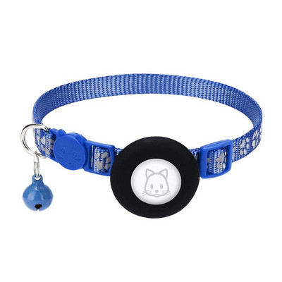 Mājdzīvnieku kaklasiksna gaisa etiķetēm Triecienizturīgs un ūdensnecaurlaidīgs aizsargājošs turētājs GPS izsekotājiem, kas spīd tumsā, piemērots maziem suņiem