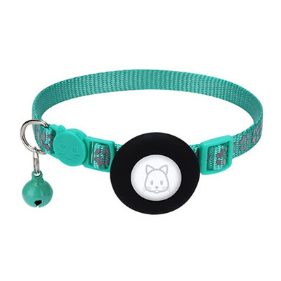 Mājdzīvnieku kaklasiksna gaisa etiķetēm Triecienizturīgs un ūdensnecaurlaidīgs aizsargājošs turētājs GPS izsekotājiem, kas spīd tumsā, piemērots maziem suņiem