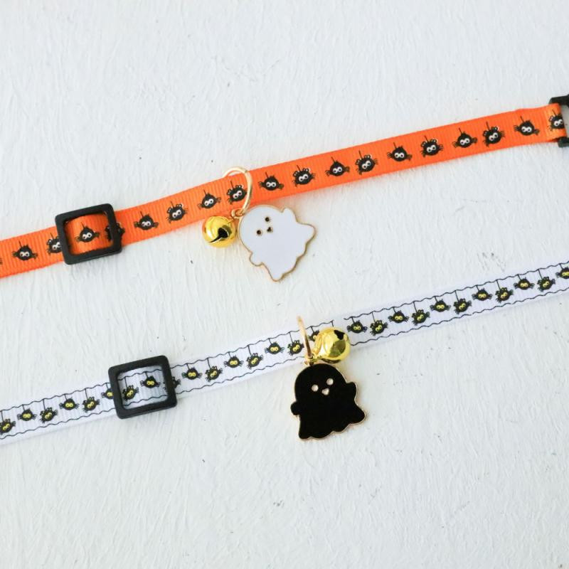 Helovīna regulējama kaķu kaklasiksna Mājdzīvnieku kaklasiksnas Maza kaķa suņa zvana drošības sprādzes kaklarotas aksesuāri Helovīna kaķēnu aksesuāri