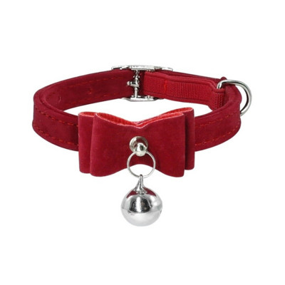 Aranyos macska nyakörv kis kölyök macska nyakörvek bársony masni cica macska nyakörv csengős nyaklánc kutyáknak macskáknak