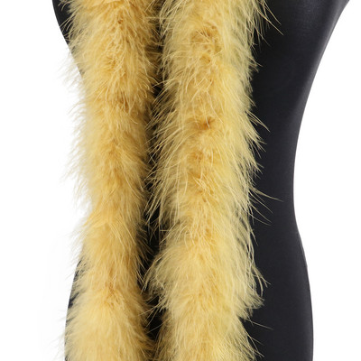 20 grammos Pulyka Marabou Feather Boa Puha Marabou tollas kendő Esküvői Ruha Dekoráció Sál 2 méter/db Plumes Trim
