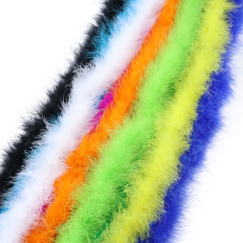 20 grammos Pulyka Marabou Feather Boa Puha Marabou tollas kendő Esküvői Ruha Dekoráció Sál 2 méter/db Plumes Trim