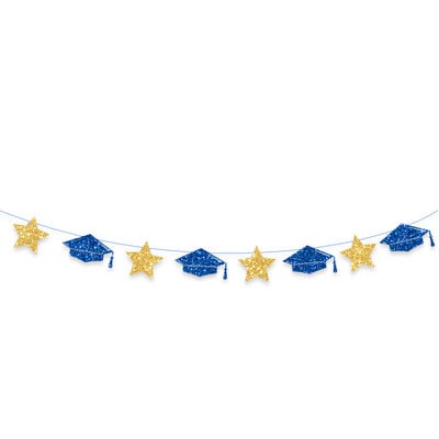 Mirdzošs izlaiduma ballītes fona noformējums Izlaiduma balles reklāmkarogs Izlaiduma bakalaura cepure Karoga karoga reklāmkarogs