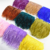 1 metrs seglu fazānu spalvas uz lentes apdares bārkstis spalva apģērbam lentes šūšana, rotājumi kāzu aksesuāri, dekorēšana