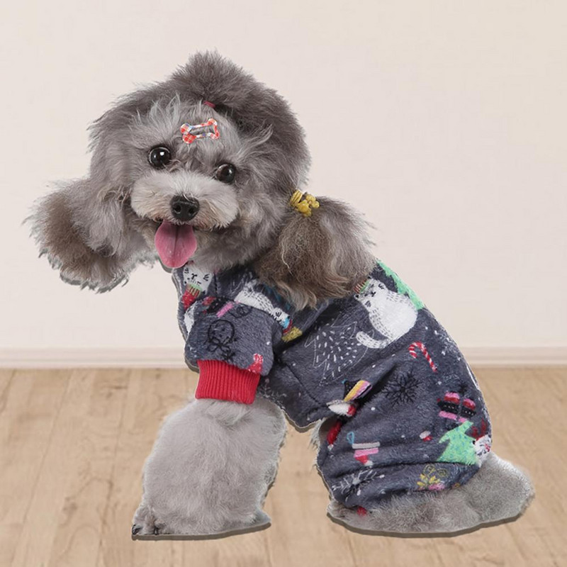 Kisállat pizsama Szép karácsonyi menő ing Stílusú kutya macska ruházat négylábú kisállat ing nyári ruhák menő kutya macska ing